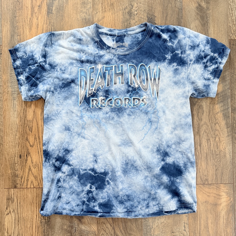 Death row records Shirt unisex tie-dye in Blue